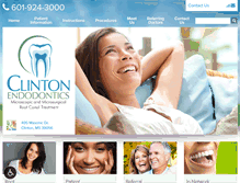 Tablet Screenshot of clintonendodontics.com
